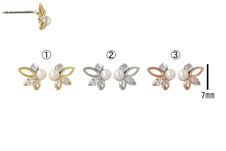 Petite earrings with titanium posts