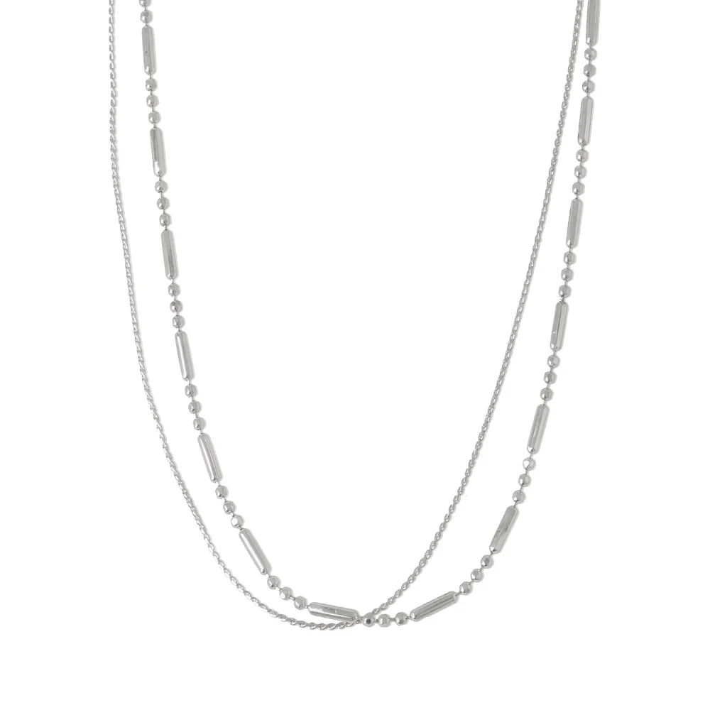 Layered Modern Chain Necklace