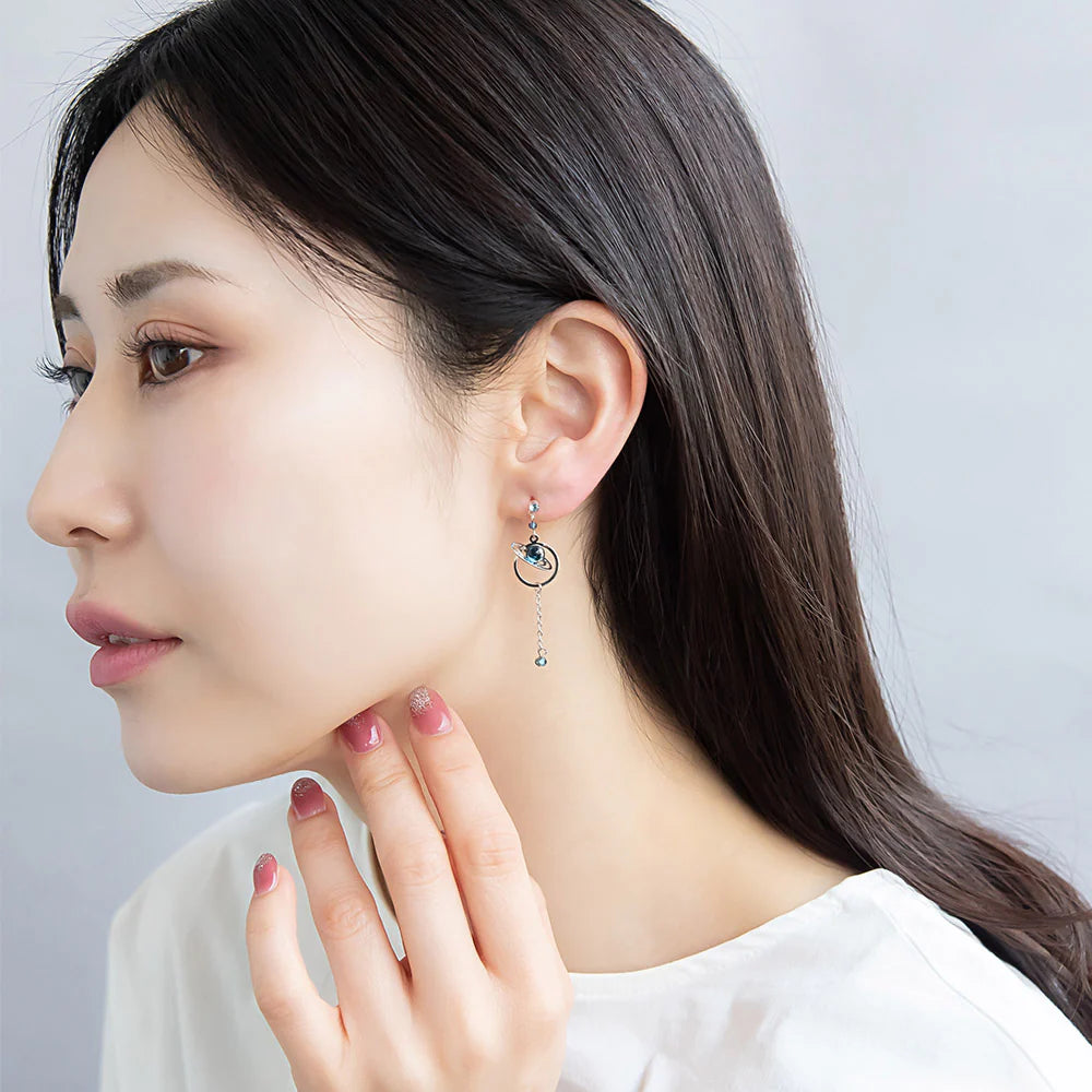 Planetary Orbit Drop Plastic Earrings