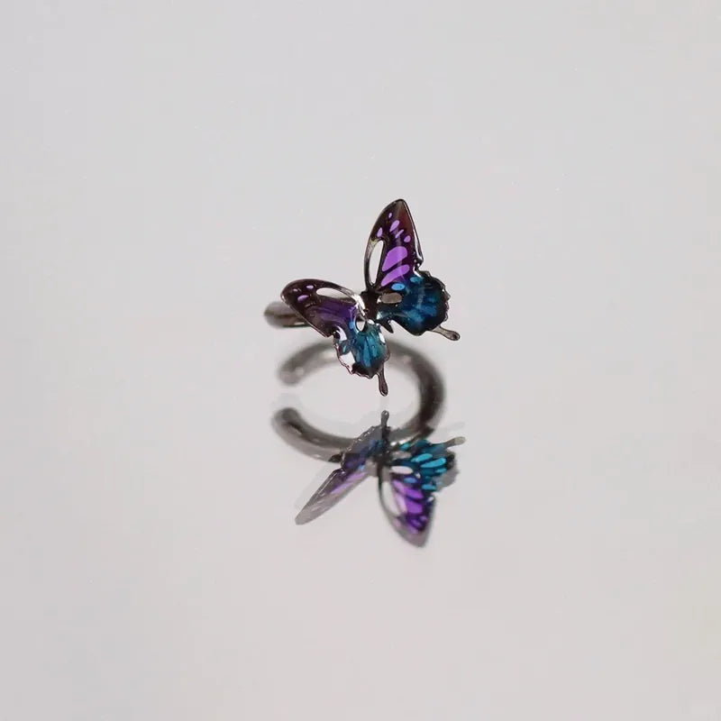 Butterfly Hoop Ear Cuff