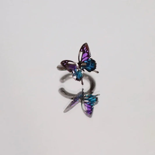 Butterfly Hoop Ear Cuff
