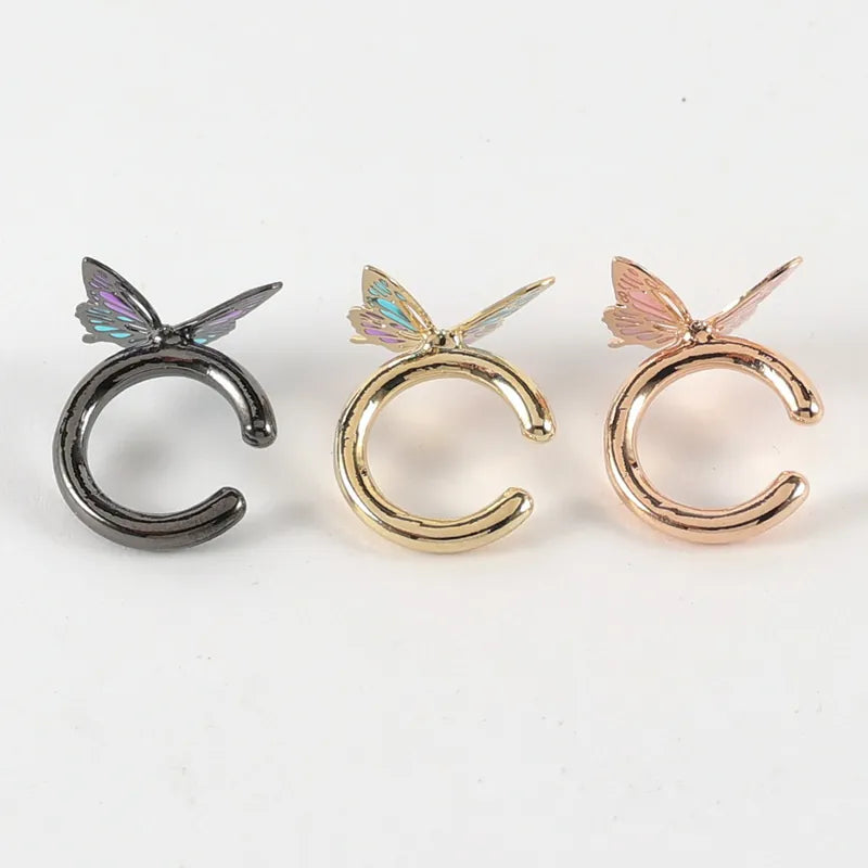 Butterfly Hoop Ear Cuff