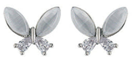 Butterfly Titanium post earrings