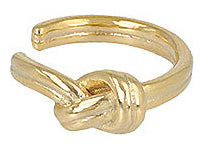 Knot Detail Small Hoop Ear Cuff