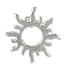 Sun Titanium post earrings