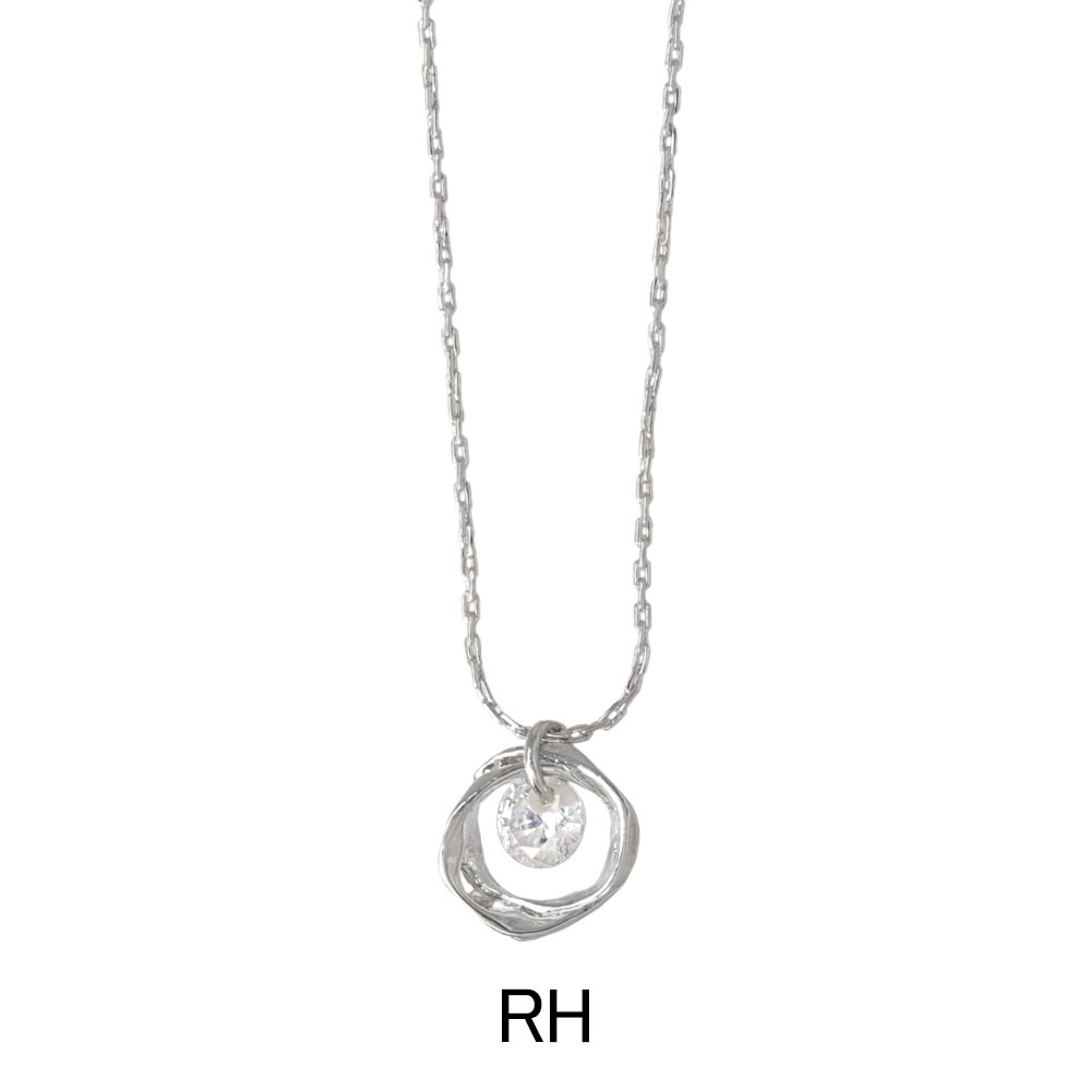Molten Circle Crystal Necklace