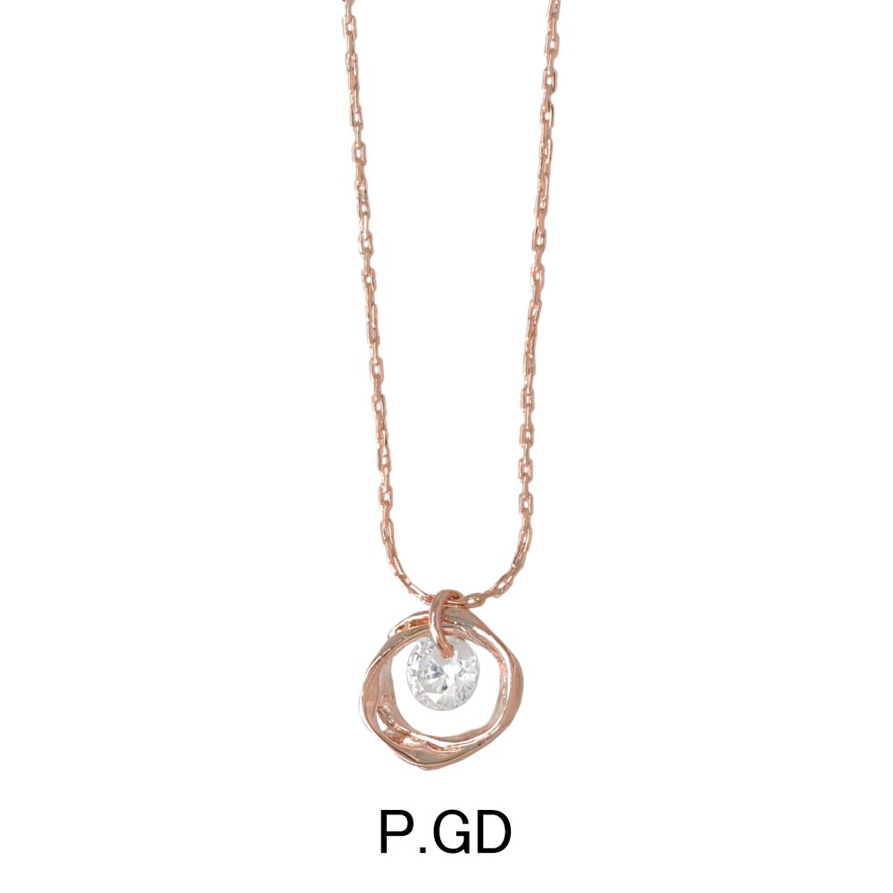 Molten Circle Crystal Necklace