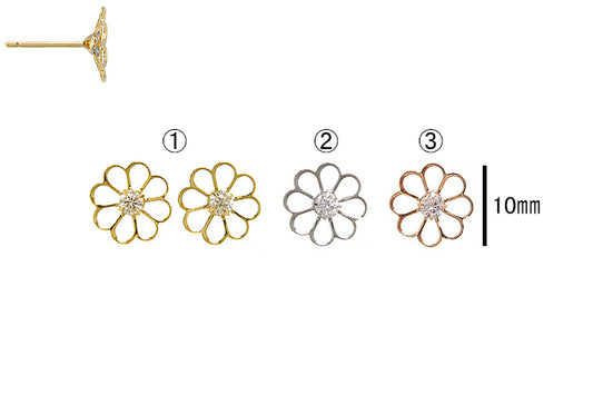Daisy Bloom Crystal Stud Earrings