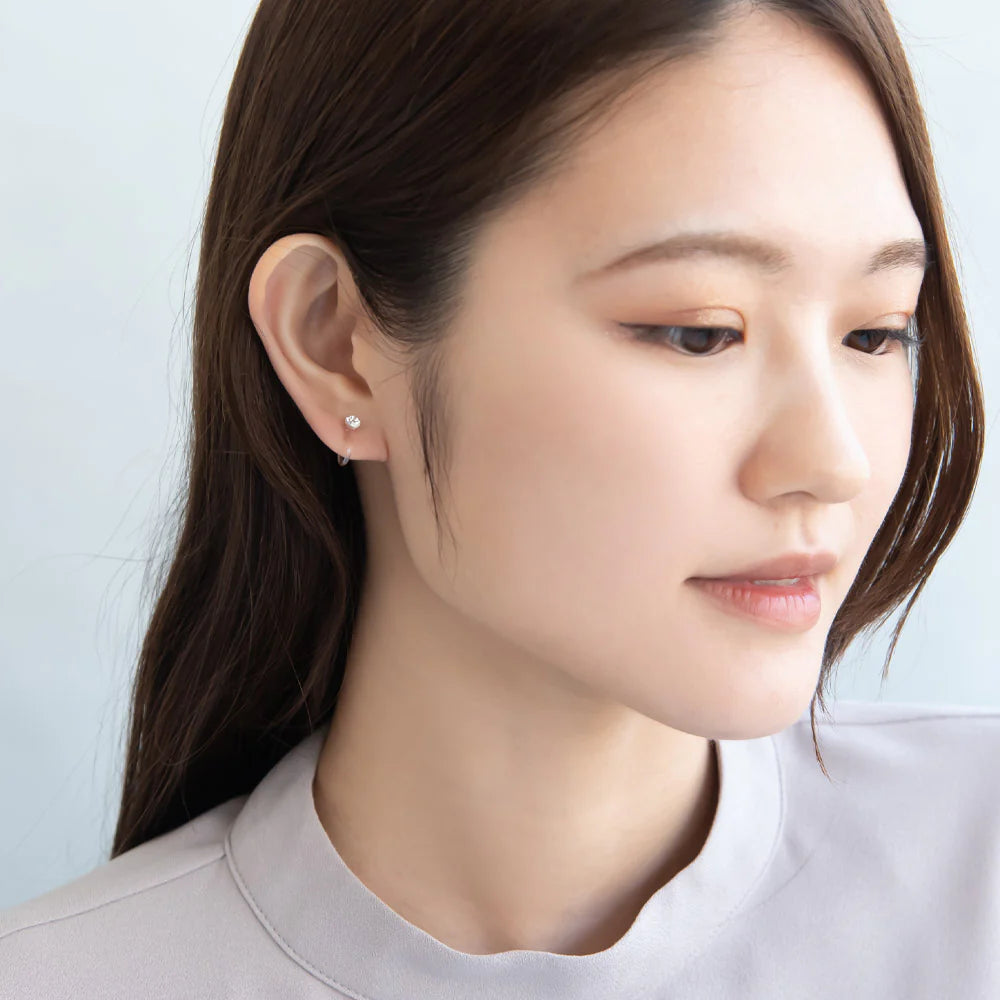 Color Crystal Invisible Clip On Earrings