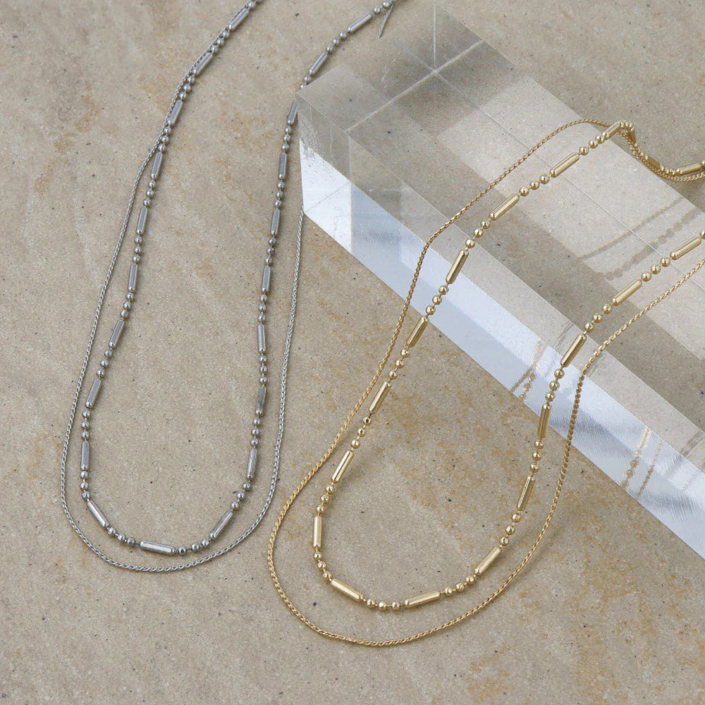 Layered Modern Chain Necklace