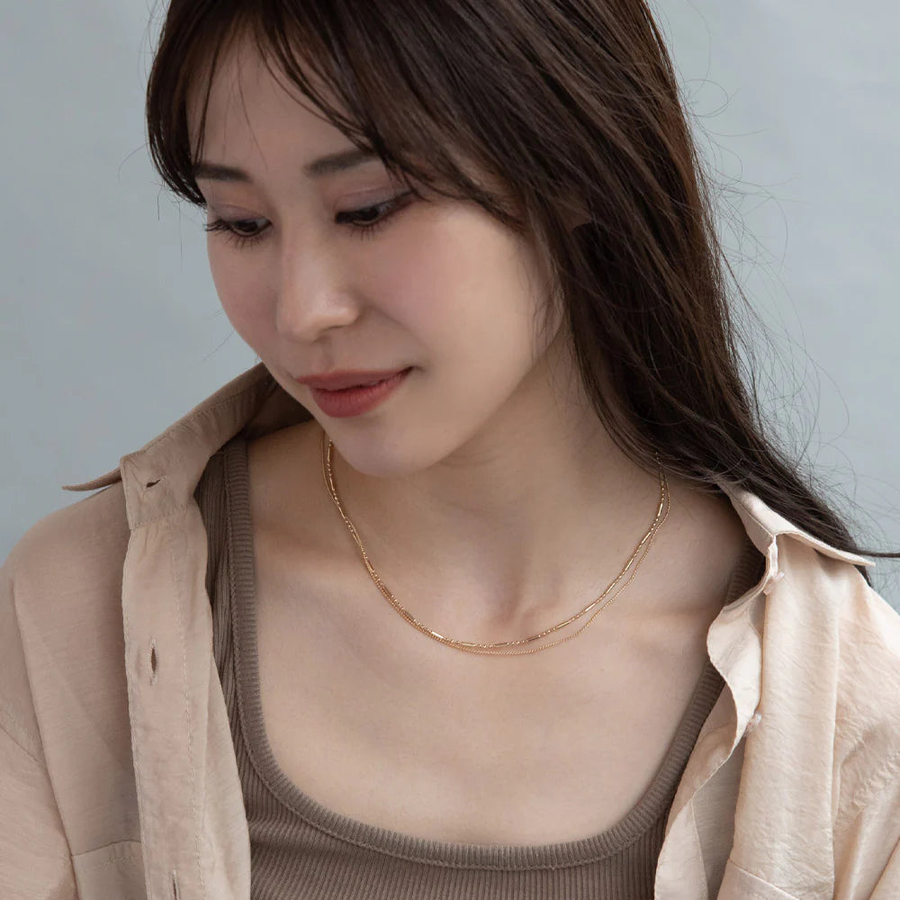 Layered Modern Chain Necklace