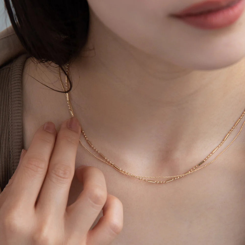 Layered Modern Chain Necklace