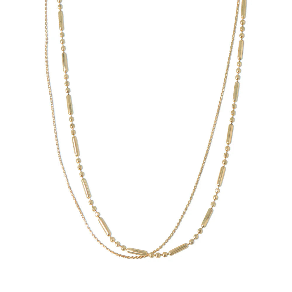 Layered Modern Chain Necklace