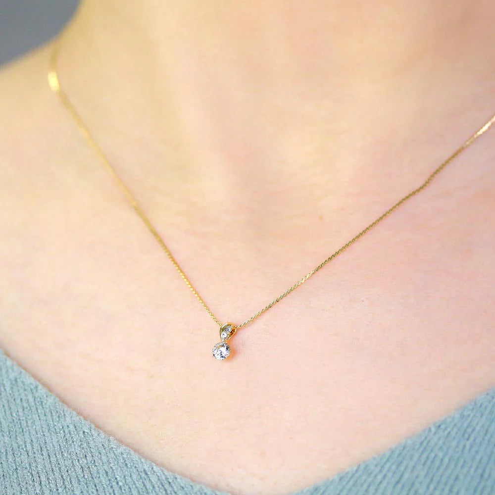 Tiny Cubic Zirconia Pendant
