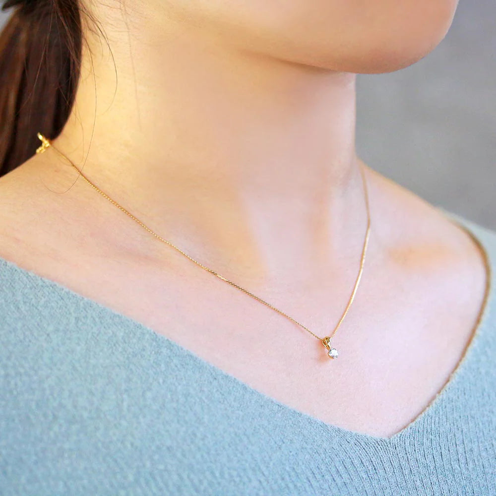 Tiny Cubic Zirconia Pendant