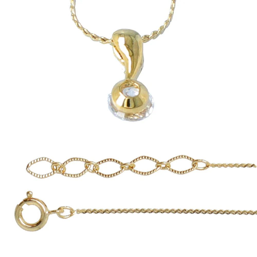 Tiny Cubic Zirconia Pendant