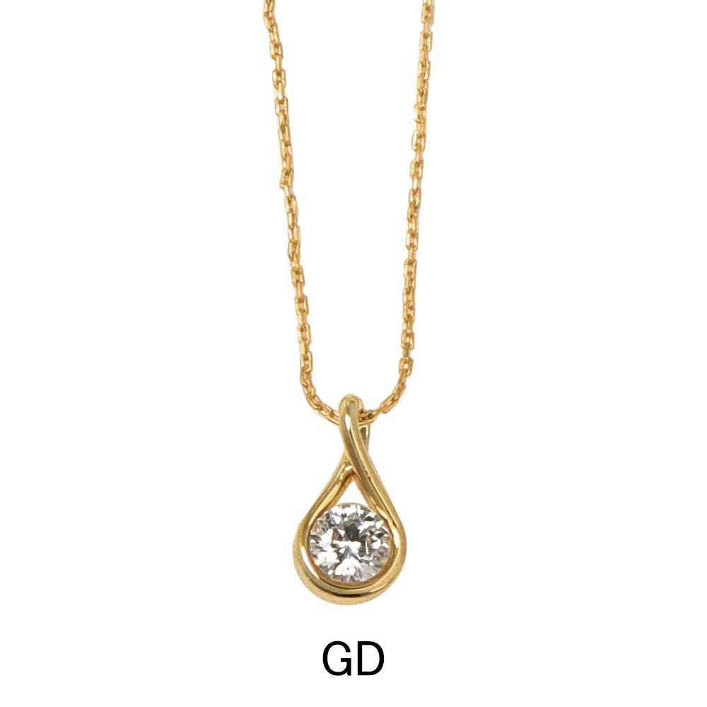 Teardrop Crystal Pendant Necklace