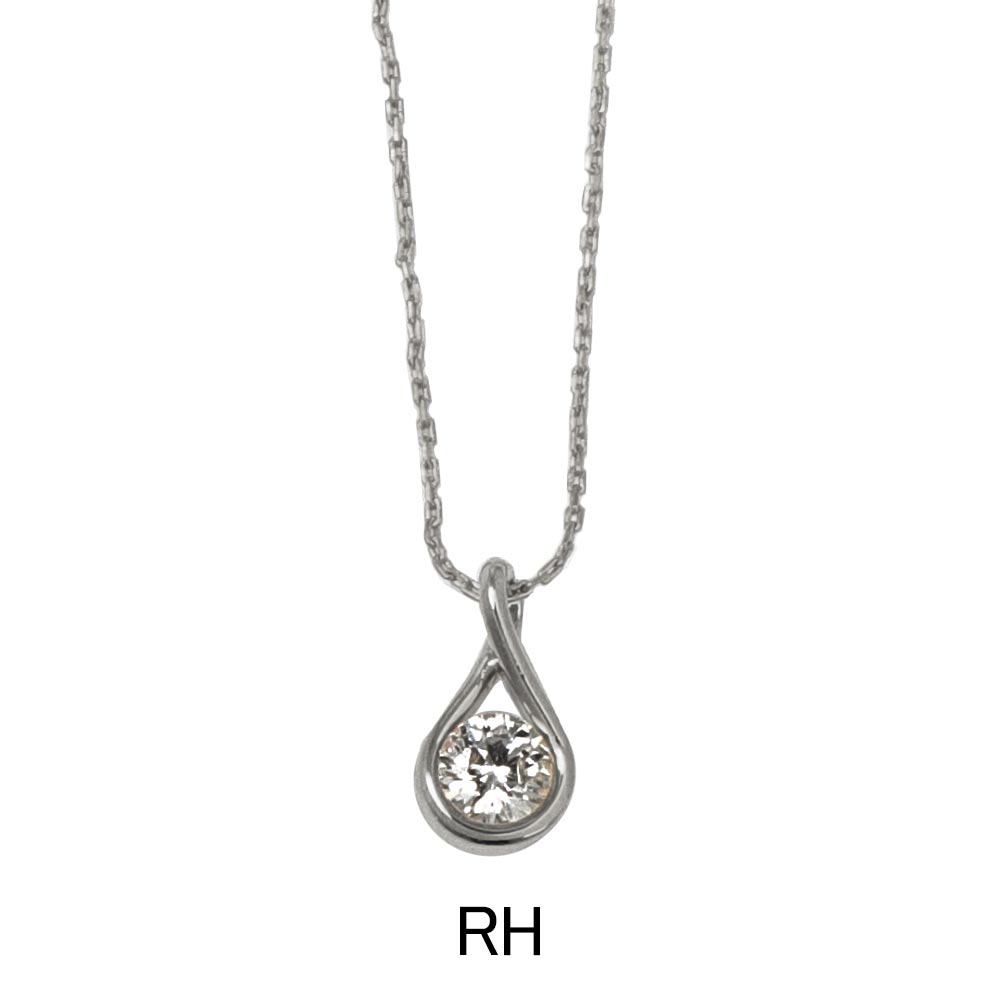 Teardrop Crystal Pendant Necklace