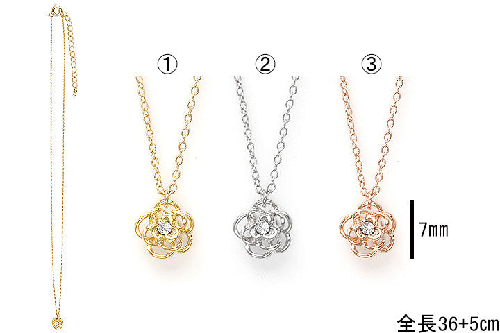 Rose Bloom Crystal Necklace