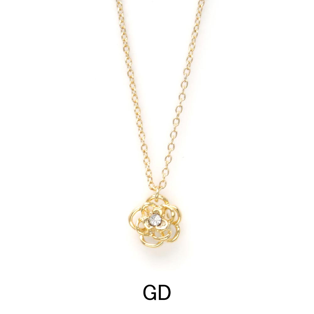 Rose Bloom Crystal Necklace