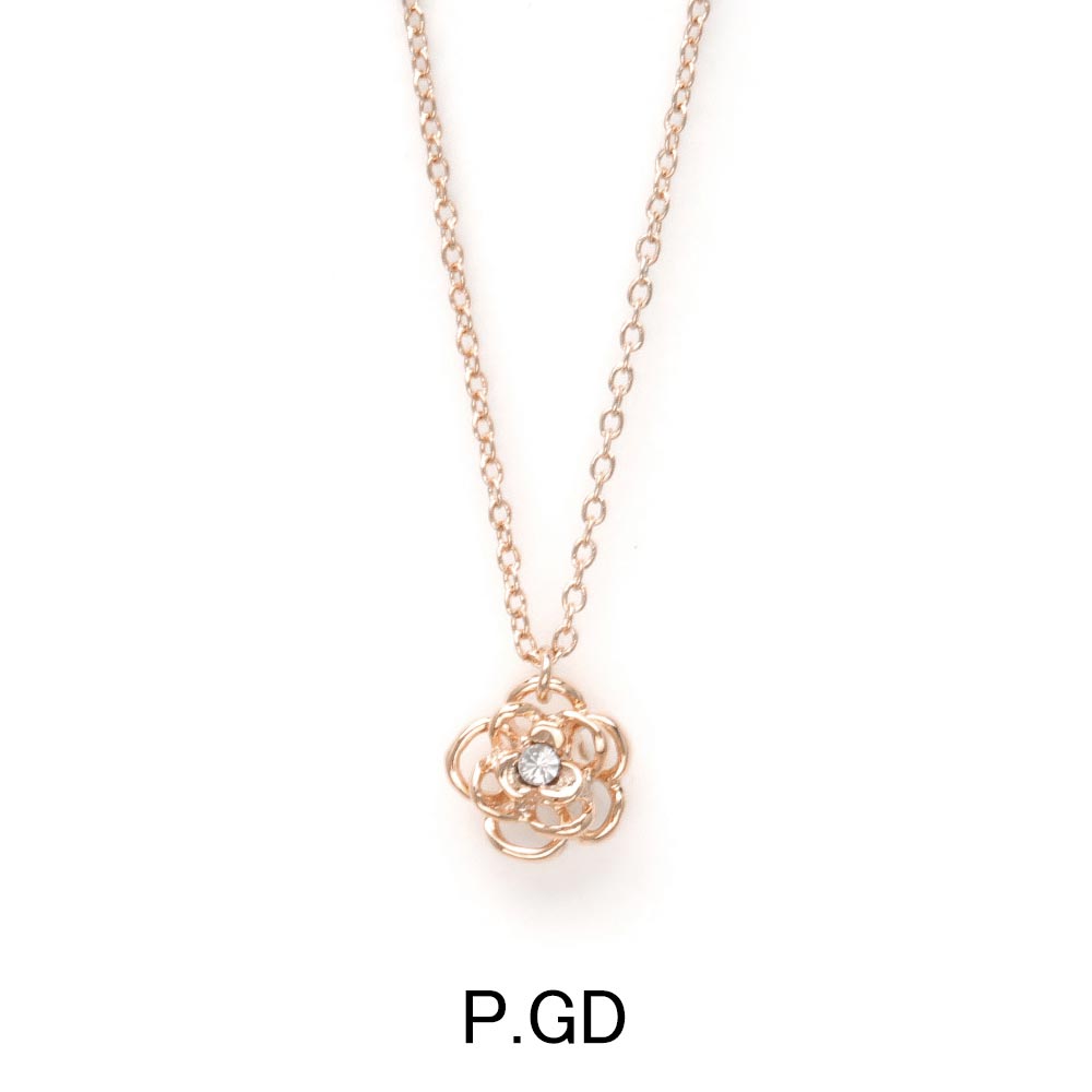 Rose Bloom Crystal Necklace