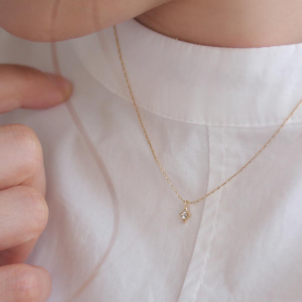 Twinkle Diamond Charm Necklace