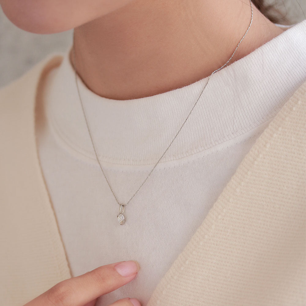 Magnetic Crescent Crystal Necklace
