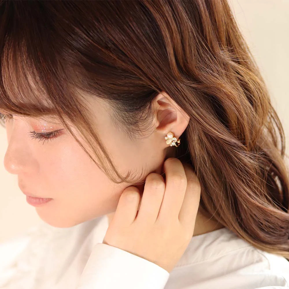 Multi Jeweled Clip On Earrings