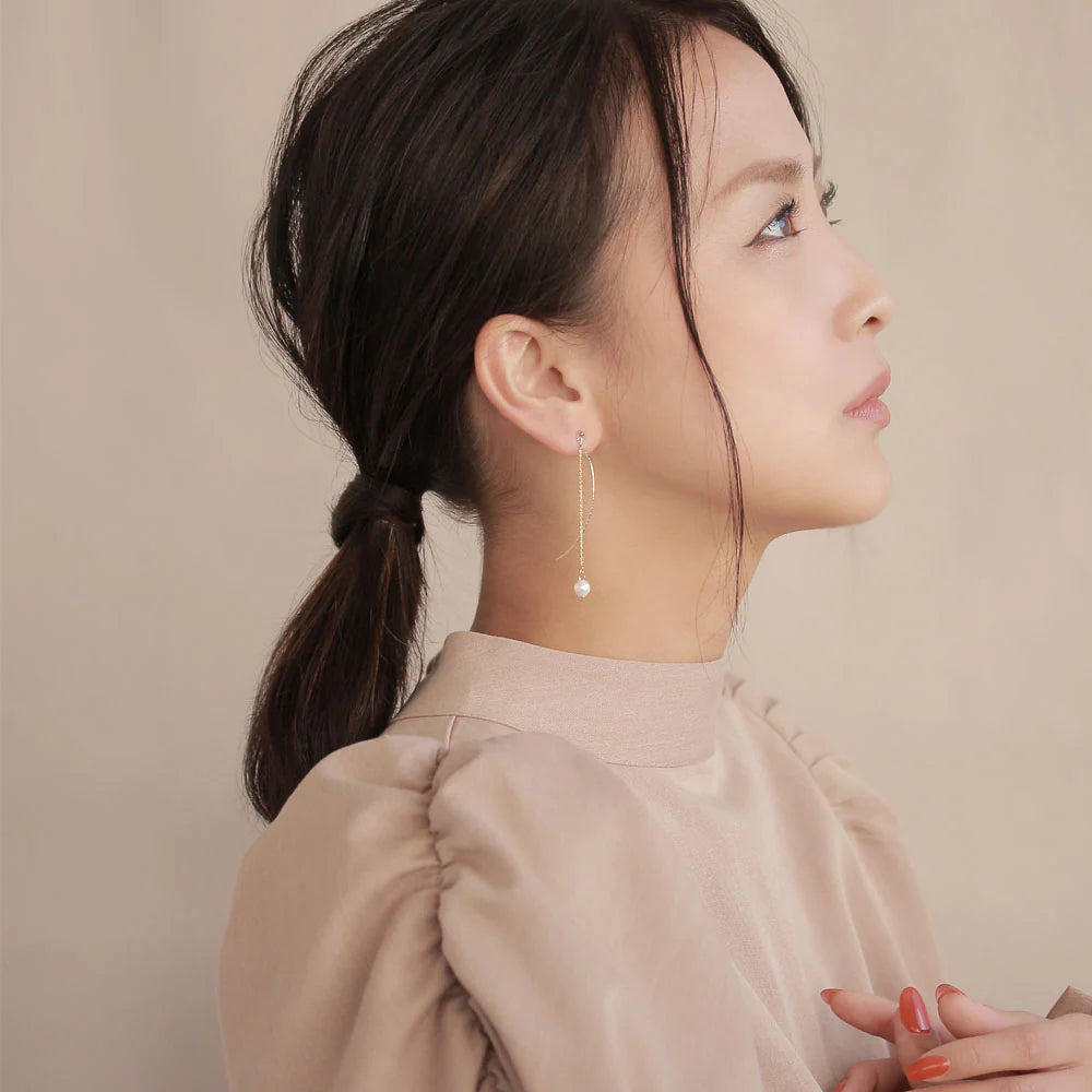 Vertical Drop Plastic Earrings