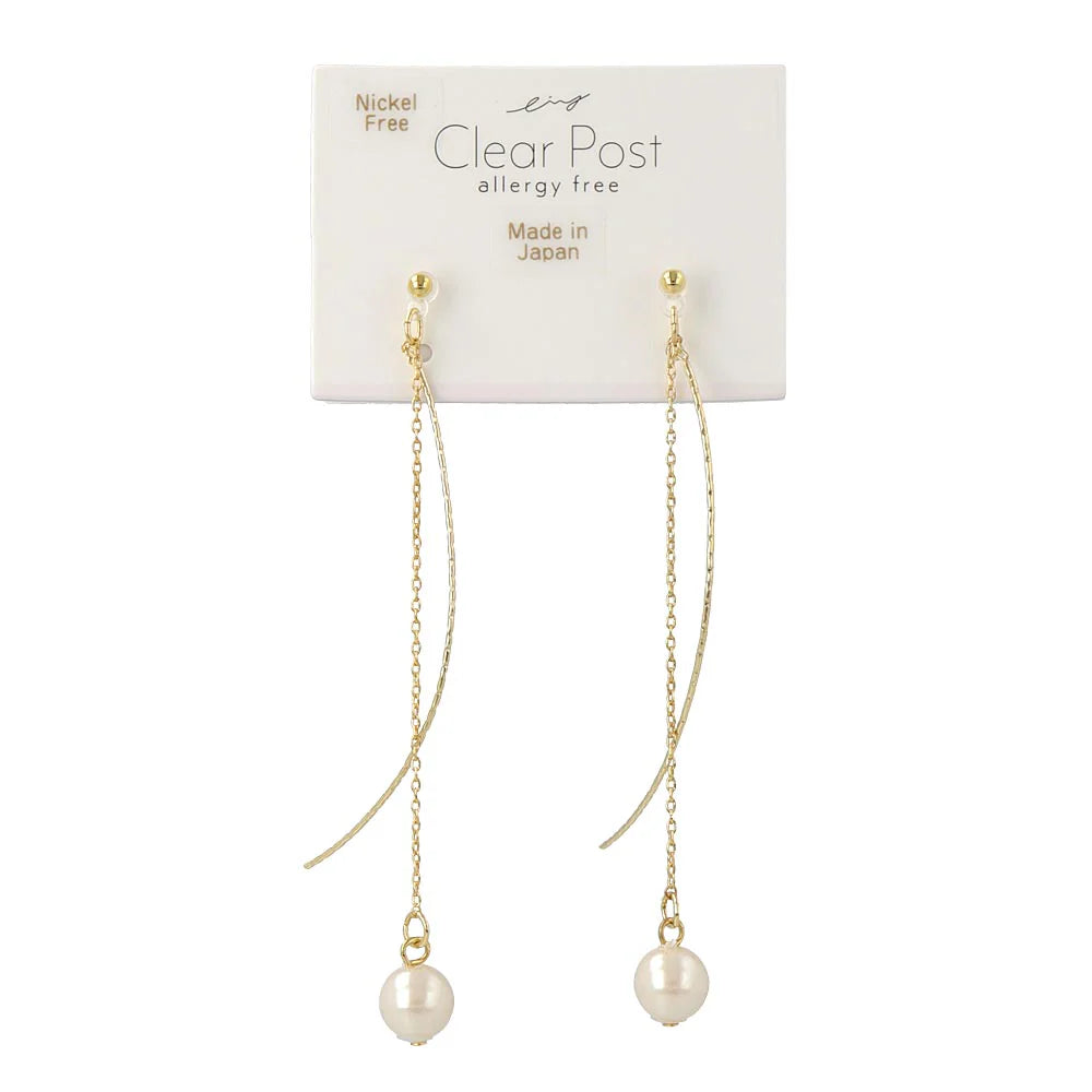 Vertical Drop Plastic Earrings
