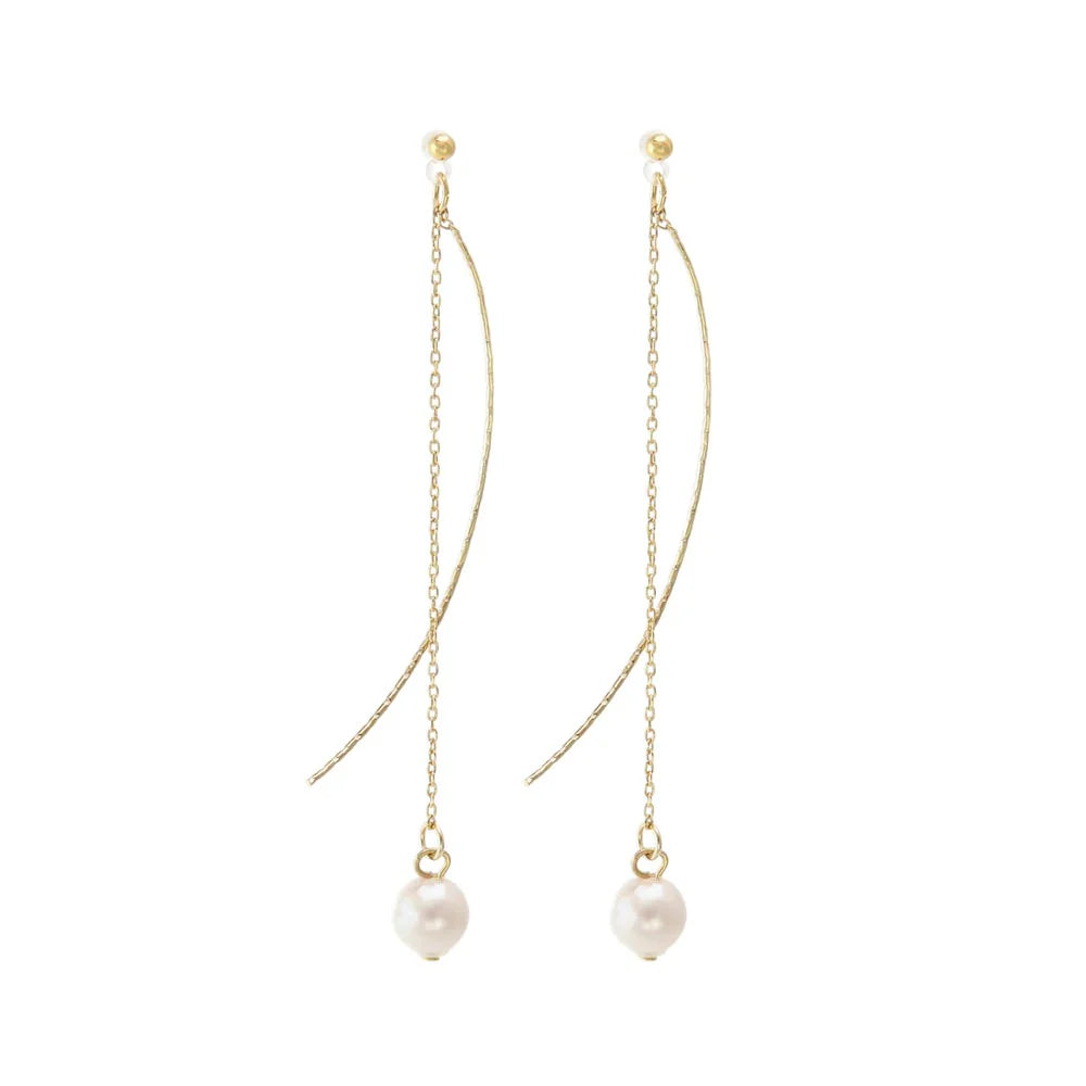 Vertical Drop Plastic Earrings