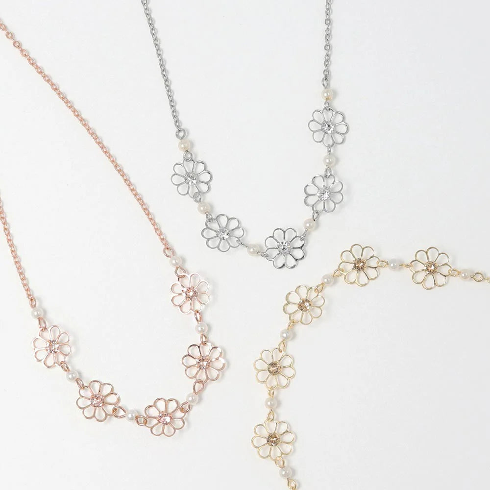 Flower Link Necklace
