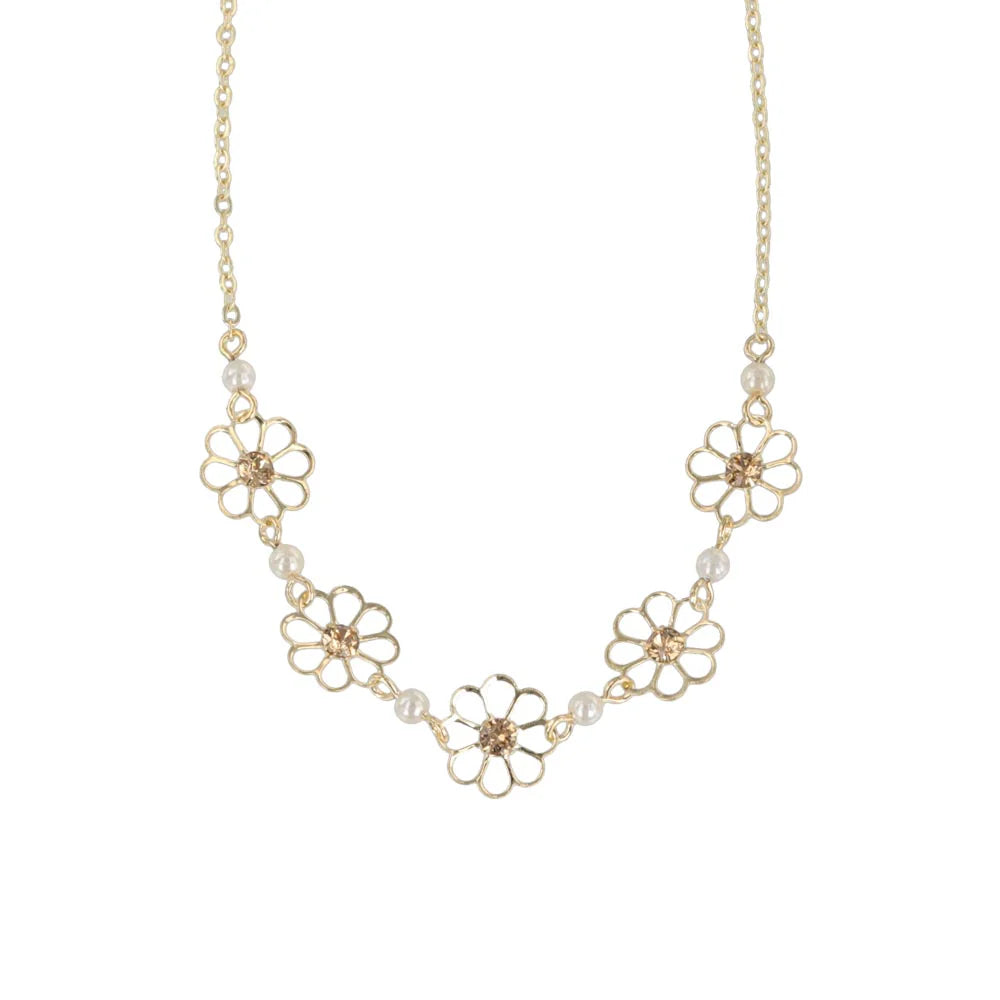Flower Link Necklace