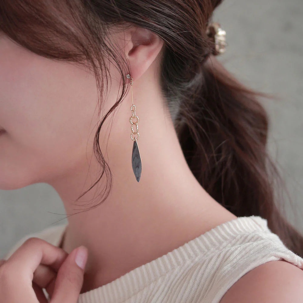 Asymetrical Statement Drop Earrings