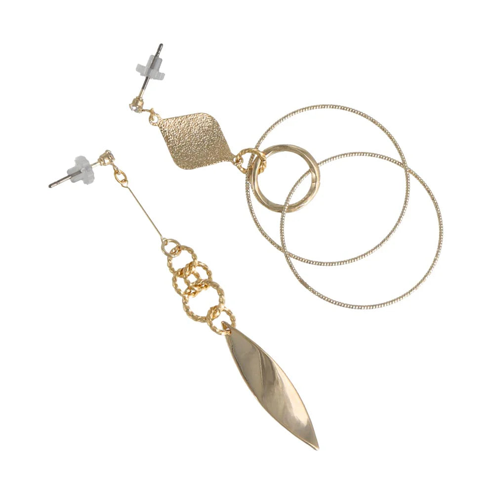 Asymetrical Statement Drop Earrings