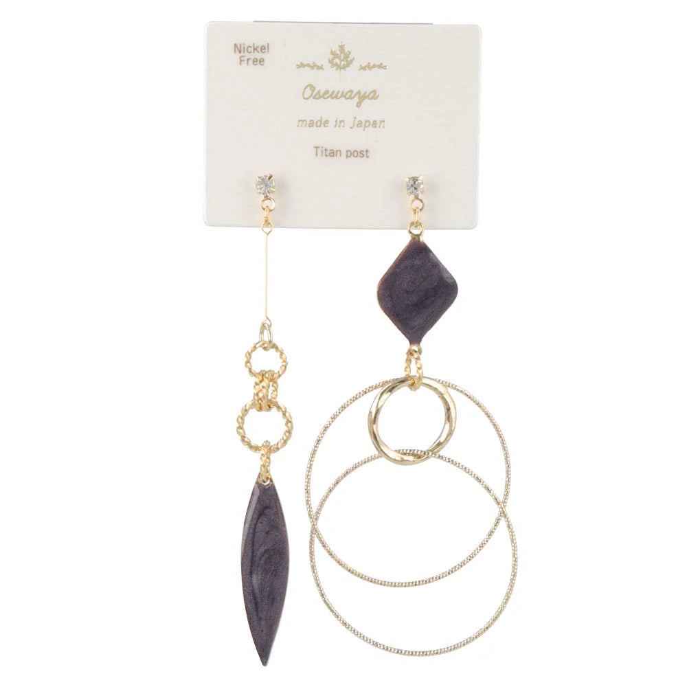 Asymetrical Statement Drop Earrings