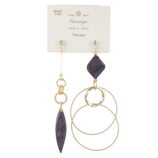 Asymetrical Statement Drop Earrings