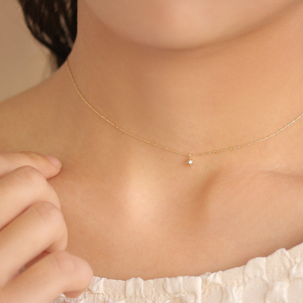 Mini North Star Crystal Necklace