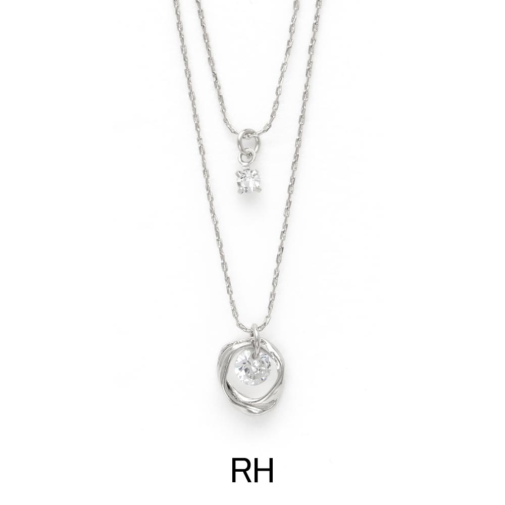 Layered Orbit Crystal Necklace