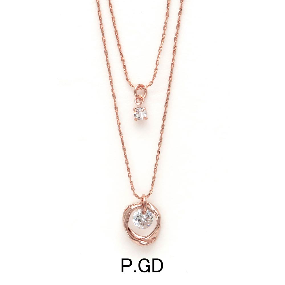Layered Orbit Crystal Necklace