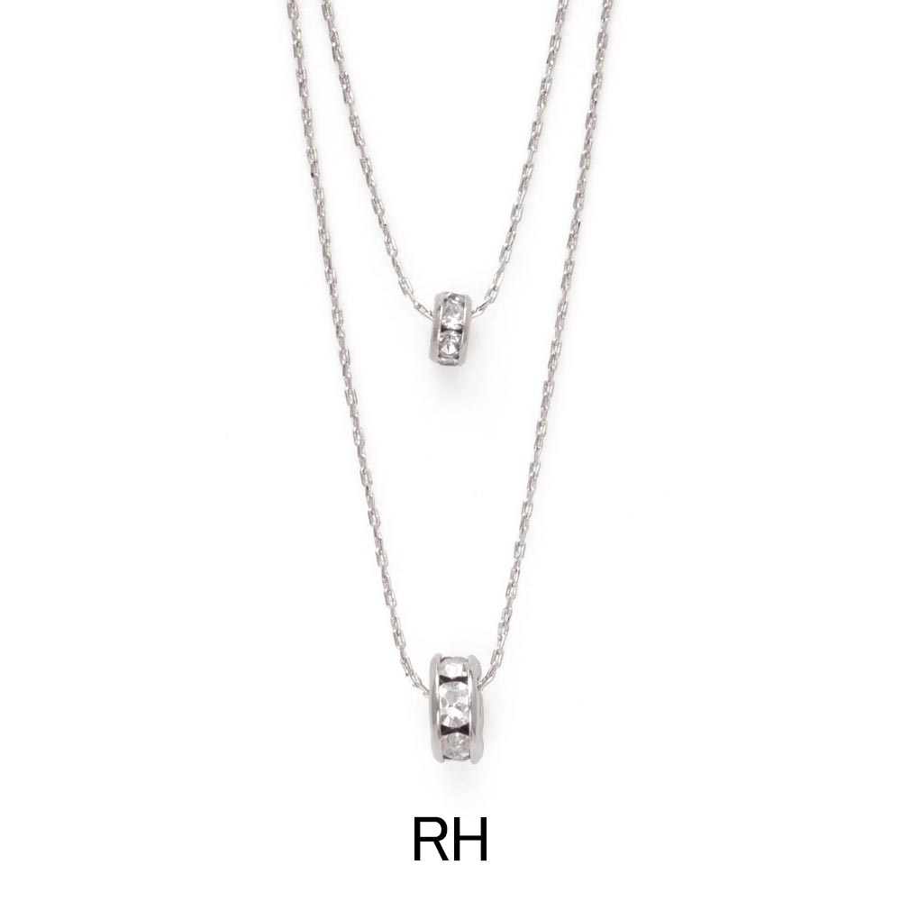 Layered Crystal Link Necklace