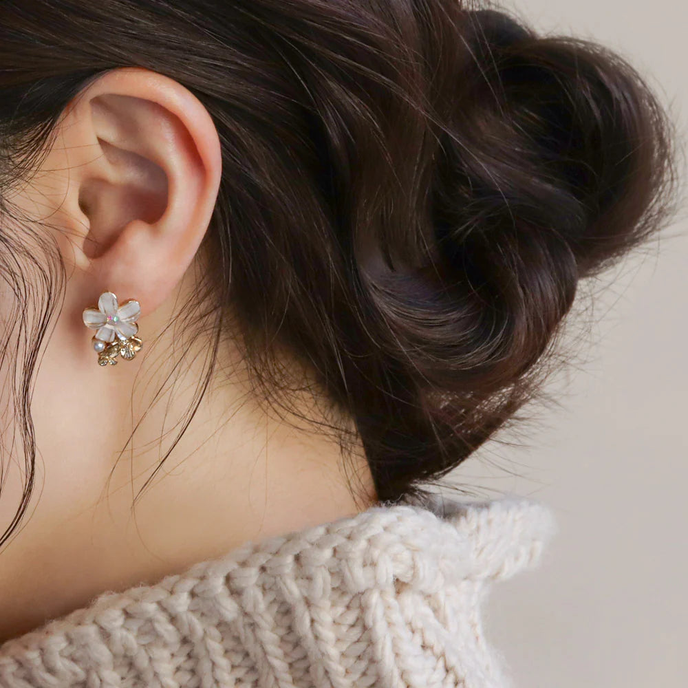 Mixed Flower Stud Earrings