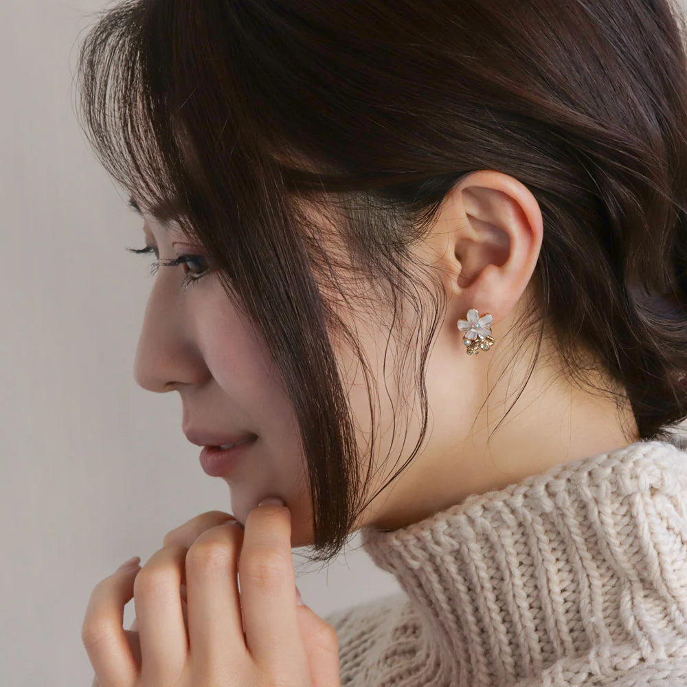 Mixed Flower Stud Earrings