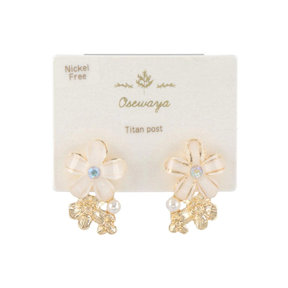 Mixed Flower Stud Earrings