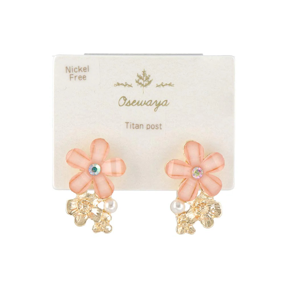 Mixed Flower Stud Earrings