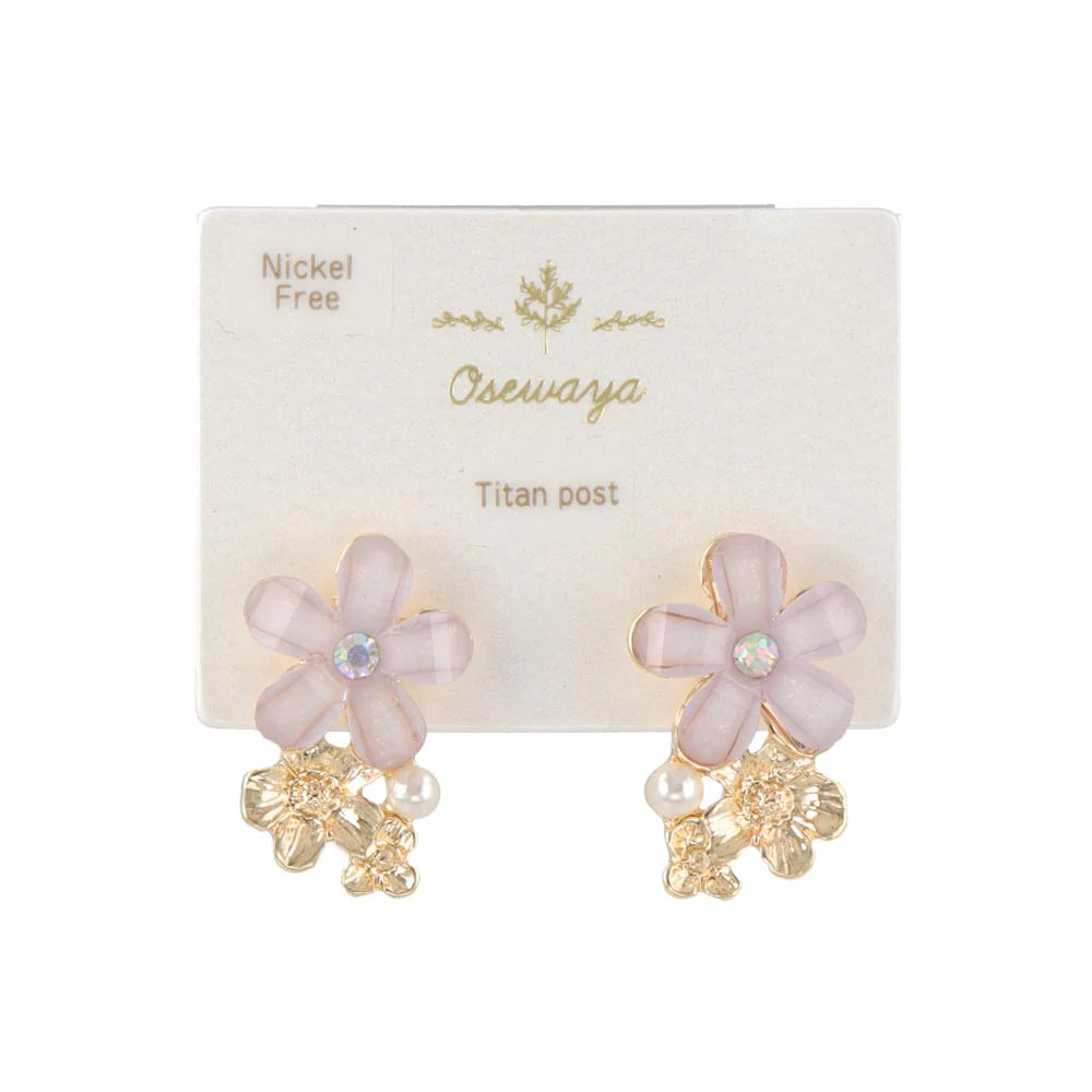Mixed Flower Stud Earrings