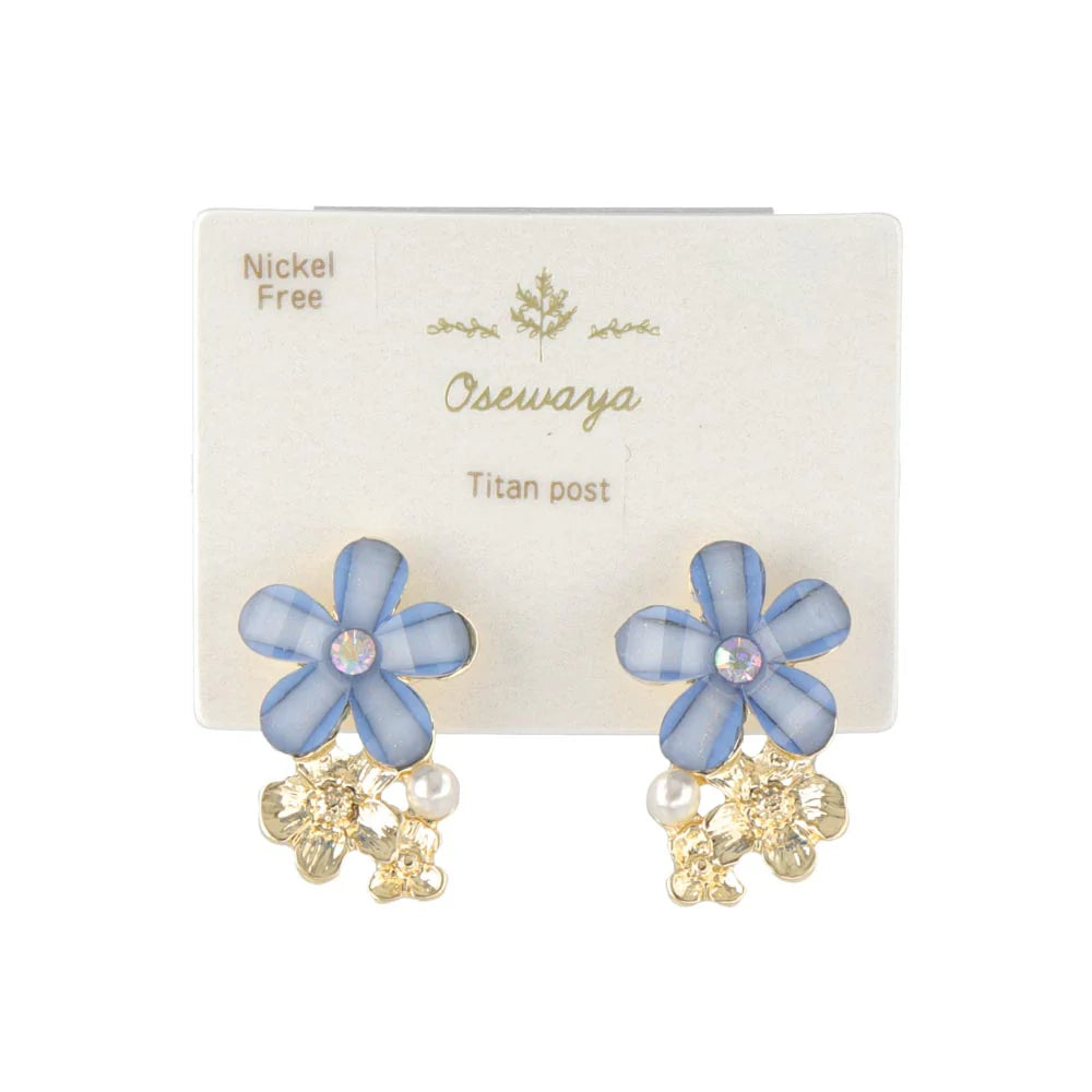 Mixed Flower Stud Earrings