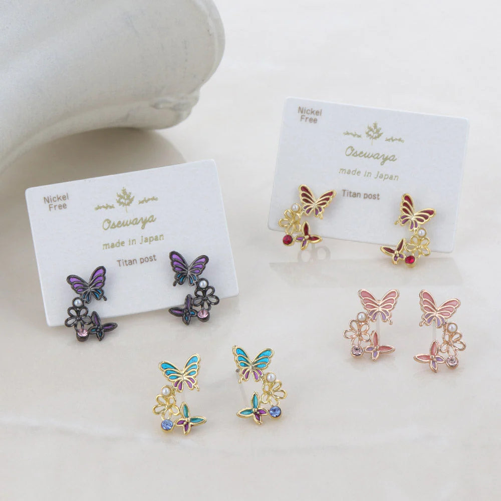 Butterfly Cluster Earrings