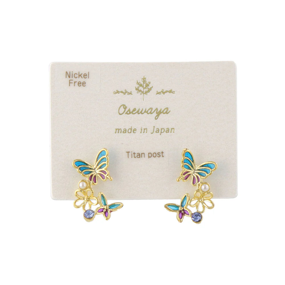 Butterfly Cluster Earrings
