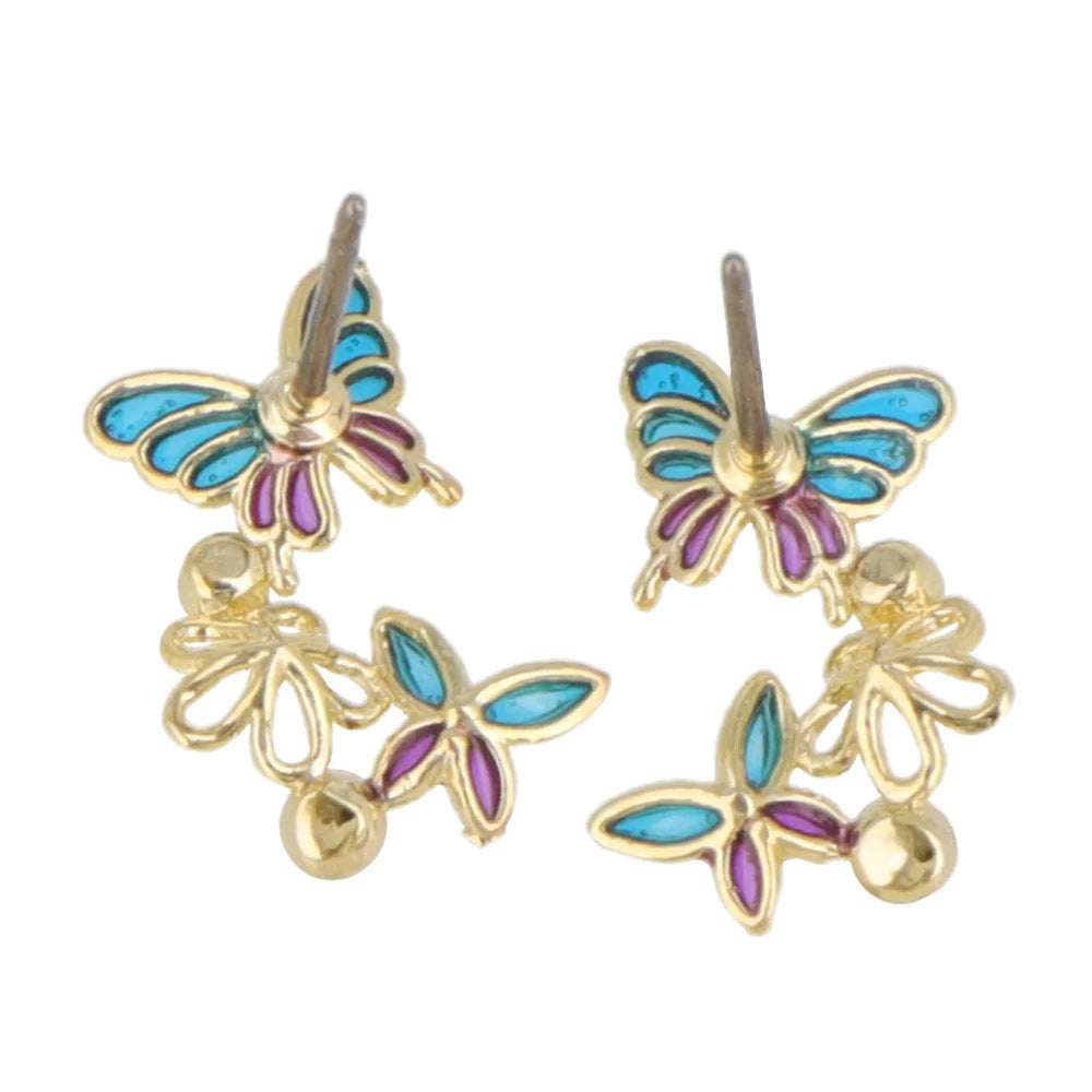 Butterfly Cluster Earrings